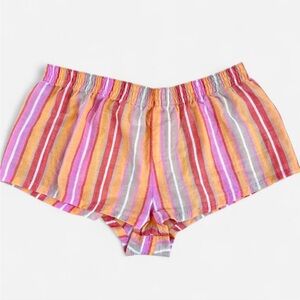 Vintage Y2K PINK Victoria’s Secret striped boxer shorts pajama bottoms cotton